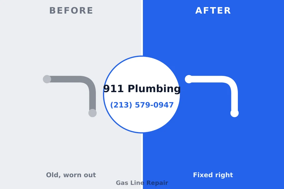 Before and after: plumbing company Sellersville, PA